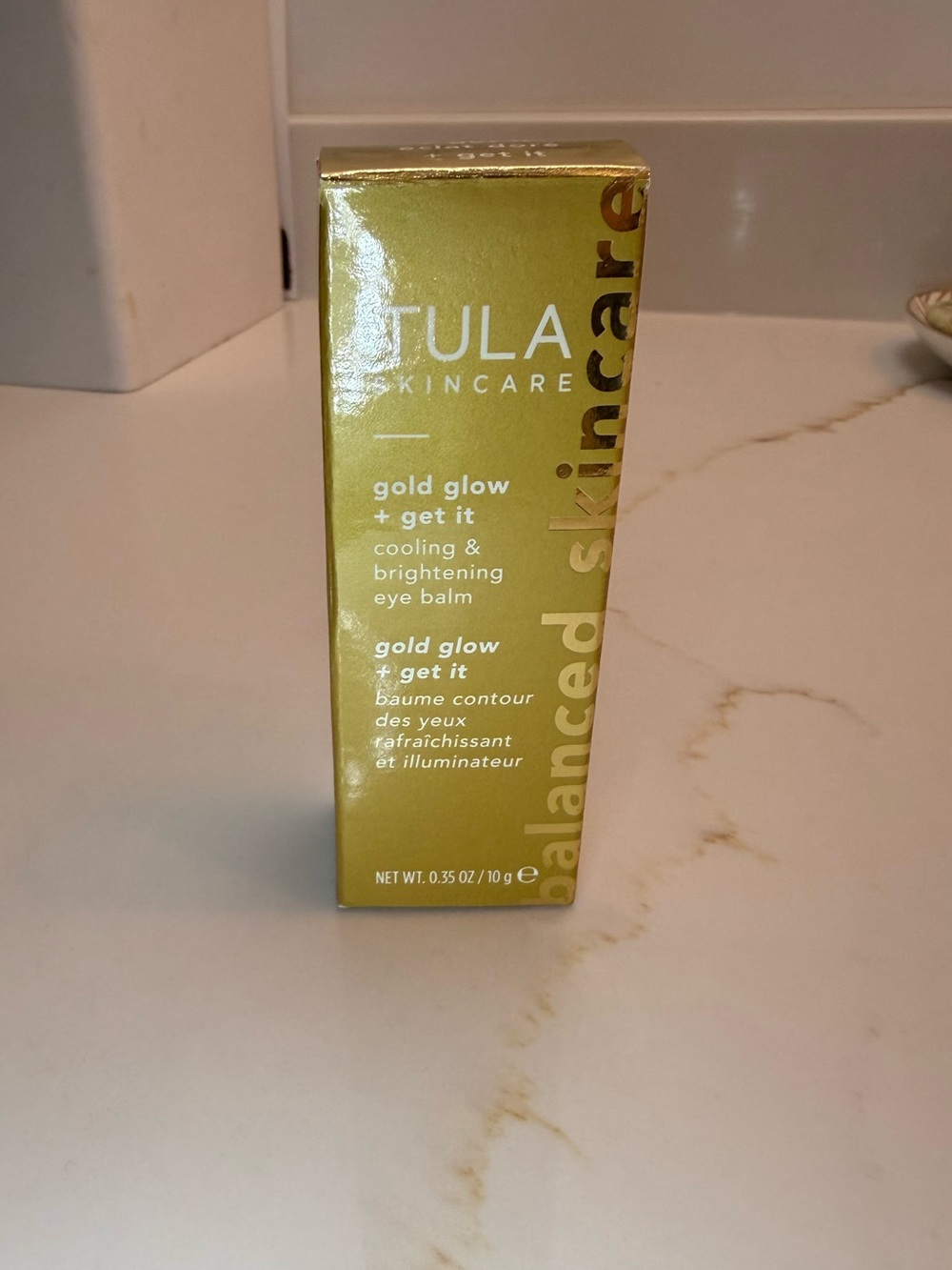 NIB Tula Skincare Gold Glow + Get It Eye Balm